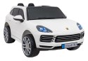 Porsche Cayenne S na akumulator dla dzieci Lakier Biały SUV + Pilot