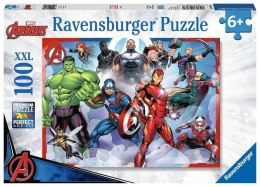 Puzzle 100 Avengers. Zgromadzenie rysunkowe XXL