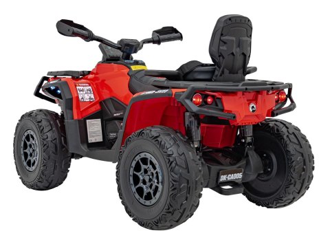 Quad Can Am Outlander ATV z Pilotem Czerwony