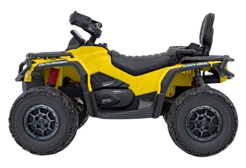 Quad Can Am Outlander ATV z Pilotem Żółty