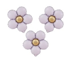 Balon foliowy Fioletowa Stokrotka 51x43 cm 3 szt