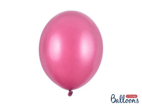 Balony Strong, Metaliczne Hot Pink, różowe 30cm, 100 szt.