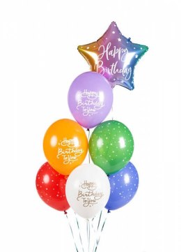 Balony lateksowe Happy birthday to you 30cm, 6 sztuk