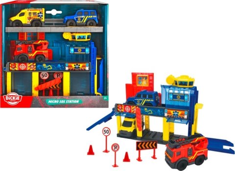 Dickie: SOS - Mini Stacja ratownicza z 3 pojazdami