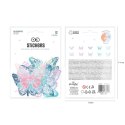 Naklejki Motyle Holograficzne - Zestaw Mix 12 sztuk