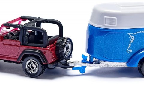 Siku Super - Seria 16 | Jeep z przyczepą na konie