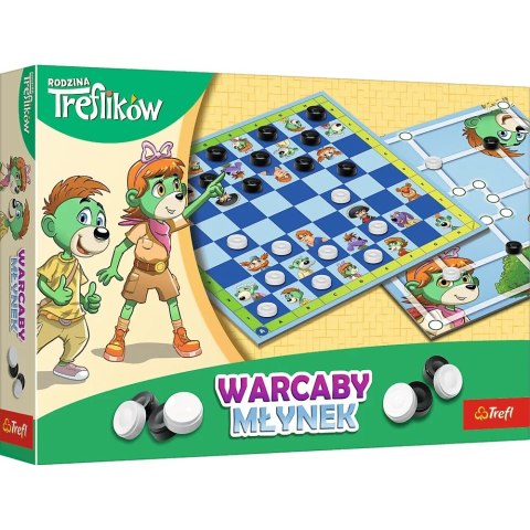 Trefl: Gra - Warcaby i Młynek Rodzina Treflików
