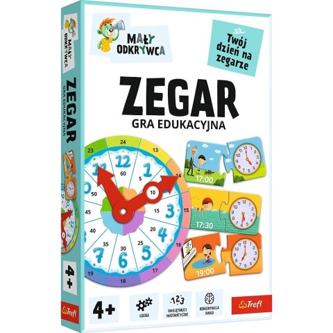 Trefl: Gra - Zegar / Mały odkrywca / Kazstudio , Rodzina Treflików