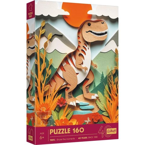Trefl: Puzzle 160el. - 40-lecie Trefl - Paper Art: Dinozaur