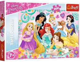 Trefl: Puzzle 200el. - Radosny dzień księżniczek/ Disney Princess