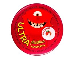 Ultra Plastelina Pachnąca - czerwona klasyczna, truskawkowy zapach, czerwona puszka