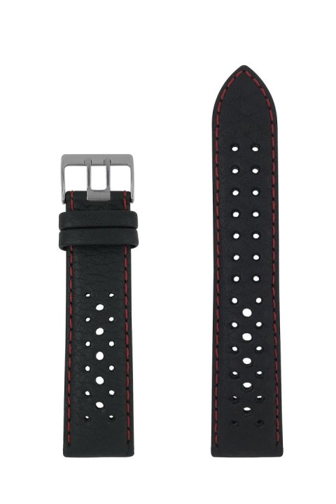 Pasek skórzany Zeppelin czarny 22 mm