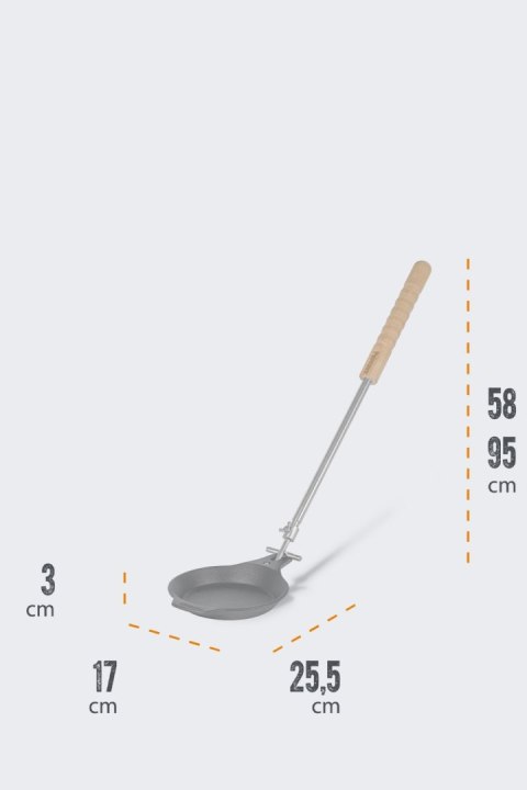 Żeliwna Patelnia Na Uchwycie Teleskopowym Petromax