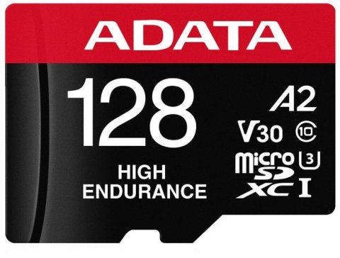 Adata Karta microSD High Endurance 128GB UHS1 U3 V30 A2 100/85MB/s + Adapter