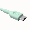 KABEL USB-C / USB-C Greencell PowerFlex 120cm PD 100W zielony silikonowy