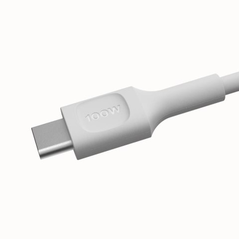 KABEL USB-C / USB-C Greencell PowerFlex 200cm PD 100W biały silikonowy