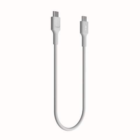 KABEL USB-C / USB-C Greencell PowerFlex 30cm PD 100W biały silikonowy