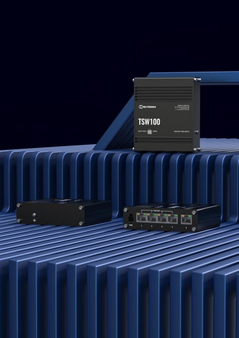 Teltonika TSW100 switch przemysłowy PoE (TSW100010000)