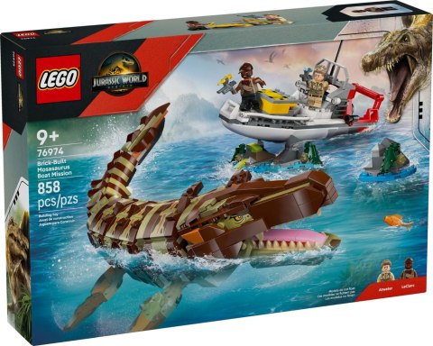 LEGO 76974 Jurassic World Misja na łodzi i model m