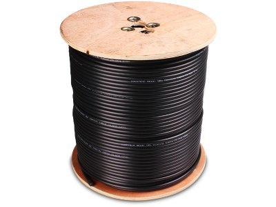 PRZEWÓD KONCENTRYCZNY NS100 TRI ŻELOWANY CZARNY 1m