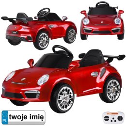 Autko elektryczne na akumulator czerwone Porsche RUF CTR3 + pilot PA0327