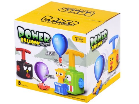 Balonowa wyrzutnia z pompką + autko ZA3945