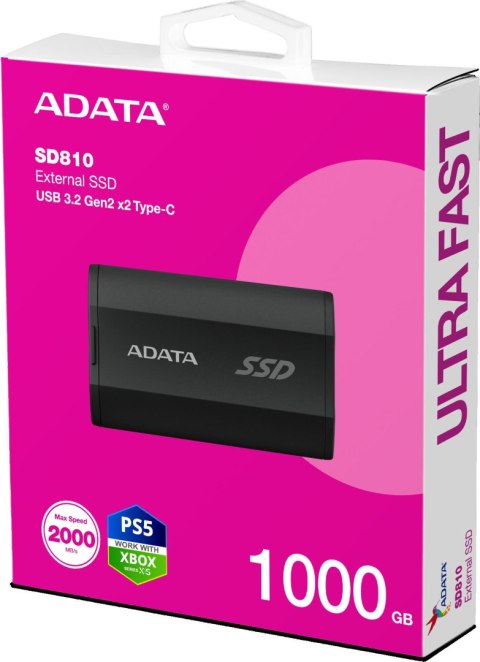 Dysk SSD Adata SD810 External 1TB USB3.2 czarny