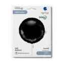 Balon foliowy, okrągły, czarny 46 cm, Grabo
