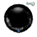 Balon foliowy, okrągły, czarny 46 cm, Grabo