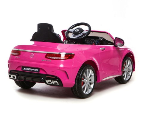 MERCEDES S63 AMG LICENCJA, MIĘKKIE KOŁA EVA FULL OPCJA, WOLNY START, MIĘKKIE SIEDZENIE/HL169