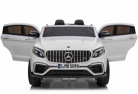 MERCEDES GLC 63S LICENCJA, 4X4, 2x12V, MIĘKKIE KOŁA EVA, MIĘKKIE SIEDZENIE, WALIZKA, FULL OPCJA/XMX608