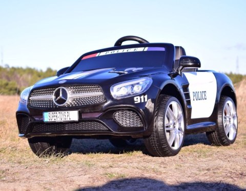 MERCEDES POLICJA SL500, MIĘKKIE SIEDZENIE , MIEKKIE KOŁA, SYSTEM ESW, RADIO FM /S301