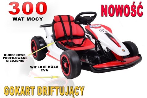 SZYBKI DRIFTUJĄCY GOKART NA AKUMULATOR 24 V 300W/HL3888