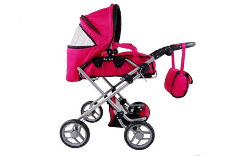 Wielki wózek dla lalek 5 funkcyjny z regulowaną rączka9333