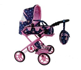 Wielki wózek dla lalek 5 funkcyjny z regulowaną rączka9333