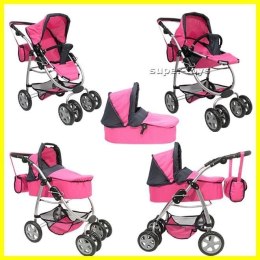 Wózek nowy dla lalek model 8 funkcyjny 9662