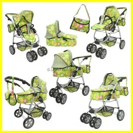 Wózek nowy dla lalek model 8 funkcyjny 9662