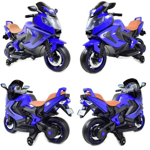 NAJNOWSZY MOTOR ŚCIGACZ, ŚWIECĄCE KOŁA, PANEL, DŹWIĘKI, SKÓRA/3188FL