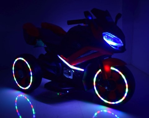 NAJNOWSZY WIELKI MOTOR MOTORCROSS - ŚWIECĄCE KOŁA ,PANEL, DŹWIĘKI /FB-618