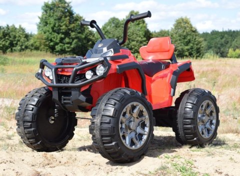 MEGA WIELKI QUAD, AMORTYZATORY, MIĘKKIE KOŁA, PILOT, WOLNY START, RADIO/0906