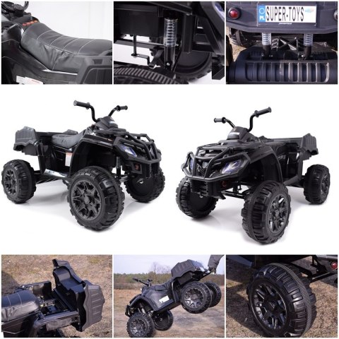 MEGA WIELKI QUAD, AMORTYZATORY, MIĘKKIE KOŁA, PILOT, WOLNY START, RADIO/0909