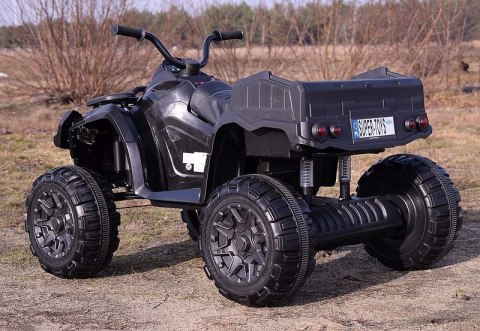 MEGA WIELKI QUAD 24 V, 2X100W, AMORTYZATORY, MIĘKKIE KOŁA, RADIO/0909-24V