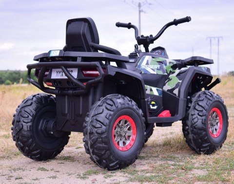 MEGA WIELKI QUAD, AMORTYZATORY, MIĘKKIE KOŁA, PILOT, WOLNY START, /XMX607