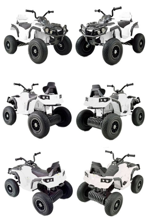 MEGA WIELKI QUAD, AMORTYZATORY, POMPOWANE KOŁA, PILOT, WOLNY START, RADIO/0906-AIR