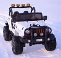 MEGA JEEP 4X4 Z REDUKTOREM NAPĘDU EXCLUSIVE, WOLNY START,MIĘKKIE KOŁA, 2x12V 10 Ah/WXE1688