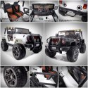 MEGA JEEP 4X4 Z REDUKTOREM NAPĘDU EXCLUSIVE, WOLNY START,MIĘKKIE KOŁA, 2x12V 10 Ah/WXE1688