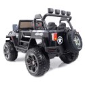 MEGA JEEP 4X4 Z REDUKTOREM NAPĘDU EXCLUSIVE, WOLNY START,MIĘKKIE KOŁA, 2x12V 10 Ah/WXE1688