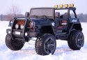 MEGA JEEP 4X4 Z REDUKTOREM NAPĘDU EXCLUSIVE, WOLNY START,MIĘKKIE KOŁA, 2x12V 10 Ah/WXE1688