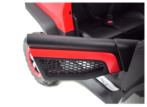 MERCEDES BENZ UNIMOG 4X4,12V14AH, AMORTYZATORY, MIĘKKIE KOŁA, MP4, SUPER OPCJA/UNIMOG