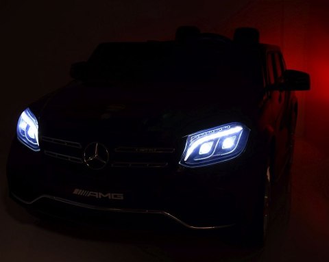 MERCEDES GLS 63, 4 SILNIKI, 2X12 V, MIĘKKIE KOŁA, MIĘKKIE SIEDZENIE, KLIMATYZACJA DLA 2 DZIECI/HL228